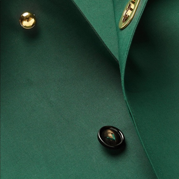 Bottega Veneta Trench Coat Emerald Green - Picture 2 of 3